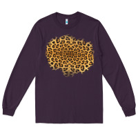Plum leopard patch Long Sleeve Tee - Jasminsmagicworld