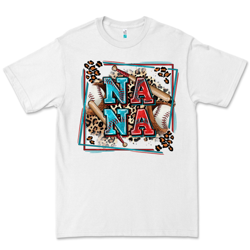 Baseball Nana With Leopard Premium Tee by Zillion Design Studio | Teevron