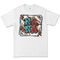 White baseball nana with leopard Premium Tee - Zillion Design Studio