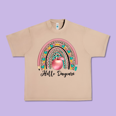 Hello Daycare Urban Heavy Tee Designed By Jahusdesignshop