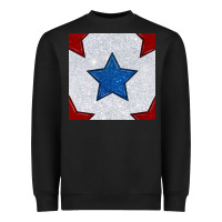 Black Glitter 4th Of July Seamless Pattern Heavyweight Sweatshirt - BundleAndBundleShop