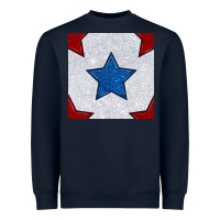 Navy Glitter 4th Of July Seamless Pattern Heavyweight Sweatshirt - BundleAndBundleShop