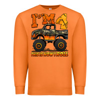 Carrot i'm four this is how i roll monster truck birthday Premium Sweatshirt - Jasminsmagicworld