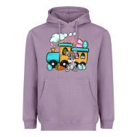 Lavender easter train Heavyweight Hoodie - Artiststas