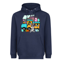 Navy easter train Heavyweight Hoodie - Artiststas