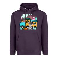Plum easter train Heavyweight Hoodie - Artiststas