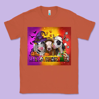 Hallothanksmas Heifers Classic Tee Designed By Jasminsmagicworld