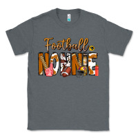 Charcoal Heather football NONNiE Classic Tee - CowhideDigitalArt