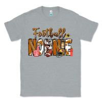 Heather Grey football NONNiE Classic Tee - CowhideDigitalArt