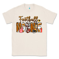Natural football NONNiE Classic Tee - CowhideDigitalArt