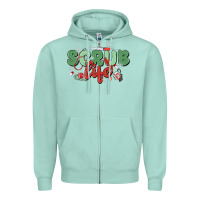 Seafoam scrub life Zipper Hoodie - MaliasSmallBusiness