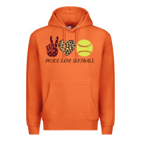 Carrot Peace Love Softball Premium Hoodie - Bettercallsaul