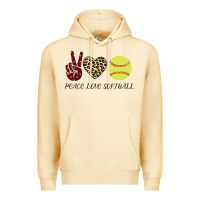 Pina Colada Peace Love Softball Premium Hoodie - Bettercallsaul