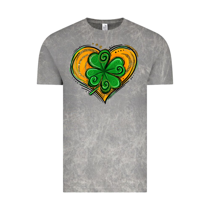 St. Patrick's Day Heart With Shamrock Vintage Tee by Jasminsmagicworld | Teevron