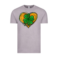 Vintage Zinc St. Patrick's Day Heart with Shamrock Vintage Tee - Jasminsmagicworld