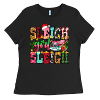 Black sleigh girl sleigh Ladies Tee - Zillion Design Studio