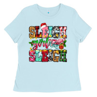 Baby Blue sleigh girl sleigh Ladies Tee - Zillion Design Studio