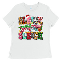 White sleigh girl sleigh Ladies Tee - Zillion Design Studio