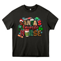 Asphalt santas favorite nurse Heavy Core Tee - Zillion Design Studio