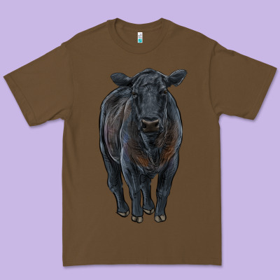 Black Angus Cattle Premium Tee Designed By Ranaportraitstore