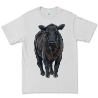 Dove Grey black angus cattle Premium Tee - RanaPortraitStore