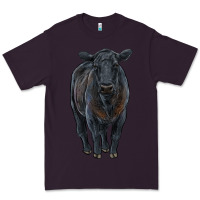 Plum black angus cattle Premium Tee - RanaPortraitStore