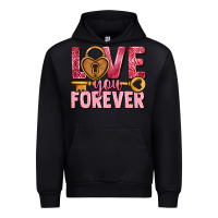 Black Love you forever Valentine's Day Urban Hoodie - HowdyJamesFarm