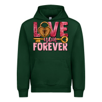 Forest Green Love you forever Valentine's Day Urban Hoodie - HowdyJamesFarm