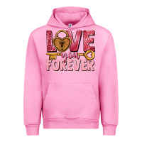 Fuchsia Pink Love you forever Valentine's Day Urban Hoodie - HowdyJamesFarm