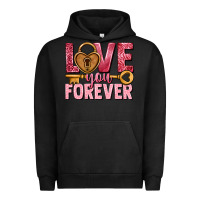 Pigment Black Love you forever Valentine's Day Urban Hoodie - HowdyJamesFarm