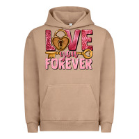 Pigment Burro Love you forever Valentine's Day Urban Hoodie - HowdyJamesFarm