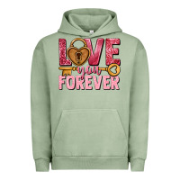 Love You Forever Valentine's Day Urban Hoodie | Teevron
