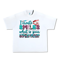 White i create smile what is your superpower Urban Heavy Tee - AdoDesignShop