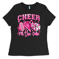 Black cheer for the cure american football Ladies Tee - RanaPortraitStore