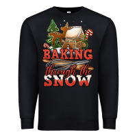 Black baking through the snow Premium Sweatshirt - Jasminsmagicworld