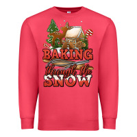 Cardinal baking through the snow Premium Sweatshirt - Jasminsmagicworld