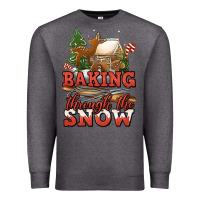 Charcoal Heather baking through the snow Premium Sweatshirt - Jasminsmagicworld