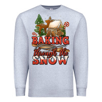 Heather Grey baking through the snow Premium Sweatshirt - Jasminsmagicworld