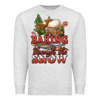 Oatmeal Heather baking through the snow Premium Sweatshirt - Jasminsmagicworld