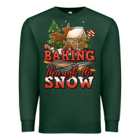 Sports Green baking through the snow Premium Sweatshirt - Jasminsmagicworld