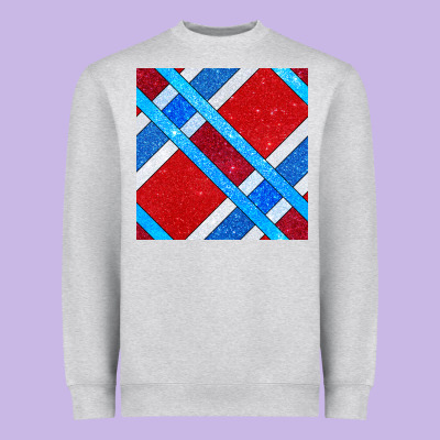 Glitter 4th Of July Seamless Pattern Heavyweight Sweatshirt Designed By Bundleandbundleshop