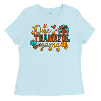 Baby Blue one thankful mama Ladies Tee - JahusDesignShop