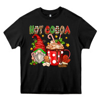 Black hot cocoa gnome Heavy Core Tee - Zillion Design Studio