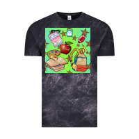 Cloud Black school seamless pattern Vintage Tee - BundleAndBundleShop