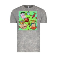 Cloud Rock school seamless pattern Vintage Tee - BundleAndBundleShop