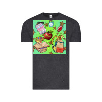 Vintage Black school seamless pattern Vintage Tee - BundleAndBundleShop