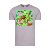 Vintage Zinc school seamless pattern Vintage Tee - BundleAndBundleShop