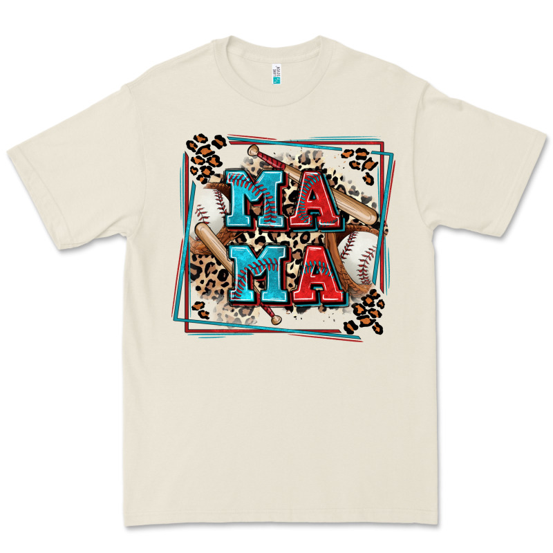 Baseball Mama With Leopard Premium Tee by Zillion Design Studio | Teevron