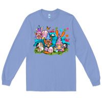 Colony Blue Easter gnomies with truck Long Sleeve Tee - NancyCooperArtShop