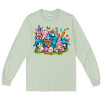 Matcha Easter gnomies with truck Long Sleeve Tee - NancyCooperArtShop